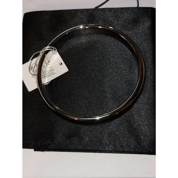Calvin Klein Black Gloss Bangle Bracelet NWT 8 INCH #850 - Picture 2 of 7